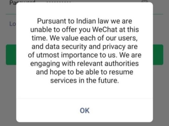 微信全面冻结印度用户使用权限